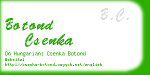 botond csenka business card